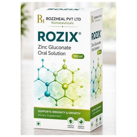 ROZIX — Zinc Gluconate Oral Solution by Rozzheal Pvt Ltd