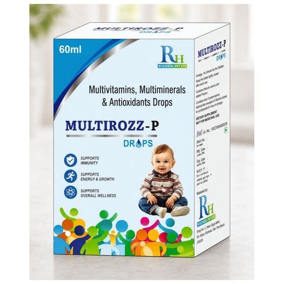 MULTIROZZ-P — Pediatric Drops — B-Complex Multivitamin & Zinc by Rozzheal Pvt Ltd