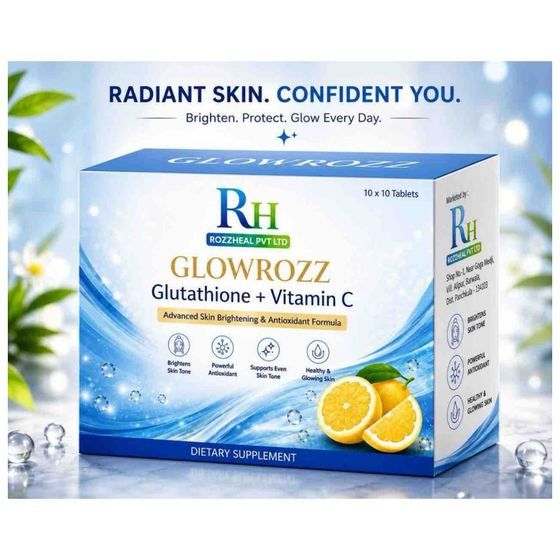 GLOWROZZ — Glutathione + Vitamin C Capsules by Rozzheal Pvt Ltd
